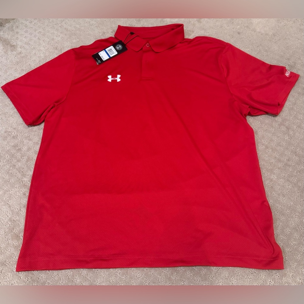 Under Armour HeatGear Men’s Red Polo Shirt, size XL